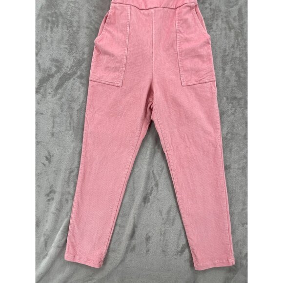 nooworks Pink Corduroy Overalls Made in USA Cotton Stretch Jumpsuit - Picture 2 of 15